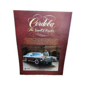 1975 1976 Chrysler Cordoba Ricardo Montalban Original Print Ad Vintage 70s